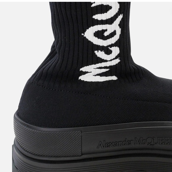 Alexander McQueen Black High-Top Sock Sneakers